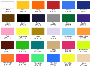 Colores vinil textil